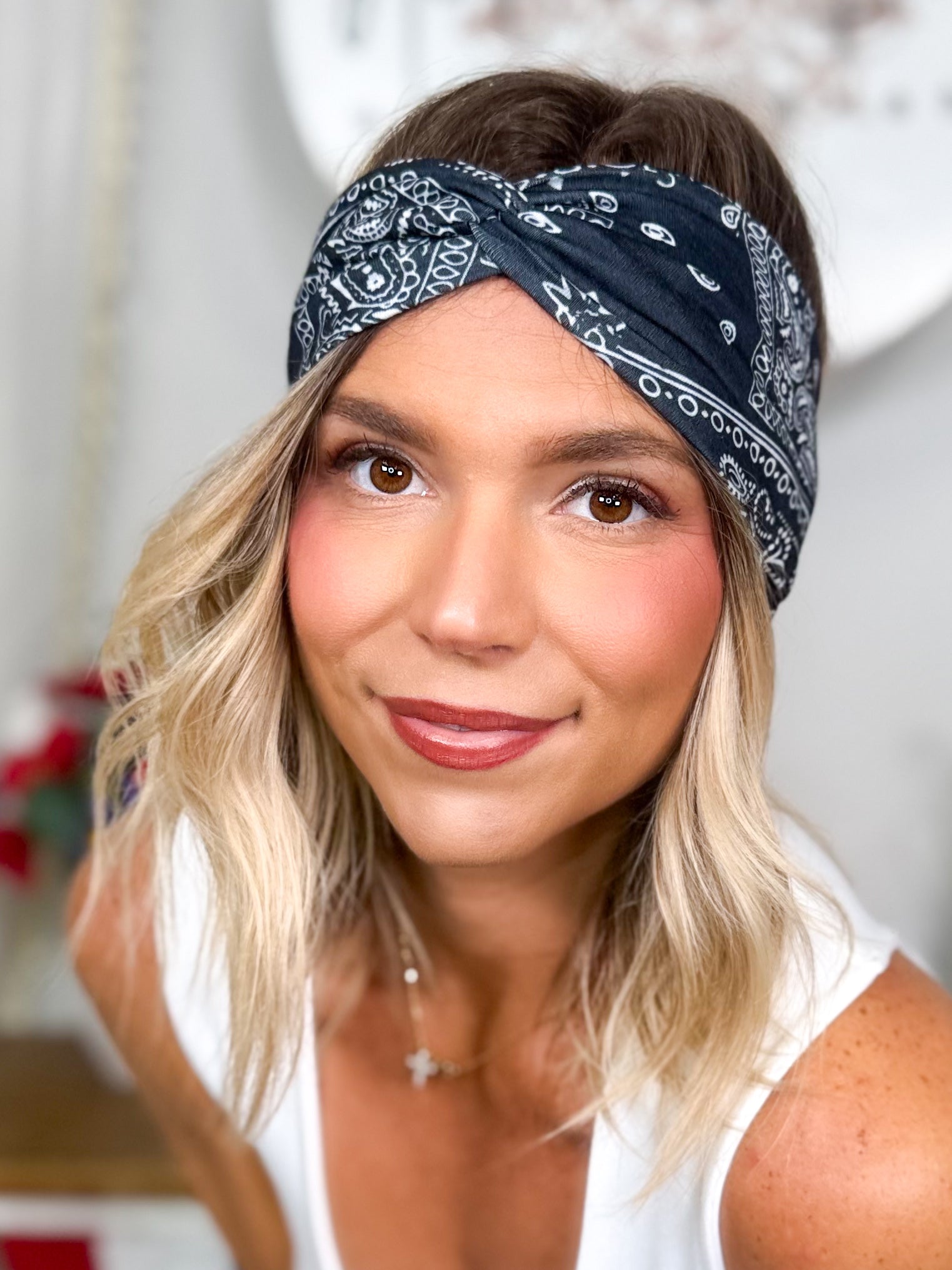 Bandana Twist Headwrap-340 Other Accessories-Love And Repeat-Heathered Boho Boutique, Women's Fashion and Accessories in Palmetto, FL