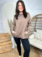 Picked Just for You Pullover-120 LONG SLEEVE TOPS-ZENANA-Heathered Boho Boutique, Women's Fashion and Accessories in Palmetto, FL