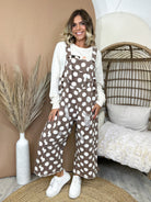 The Dottie Darling Overalls-230 DRESSES/JUMPSUITS/ROMPERS-EASEL-Heathered Boho Boutique, Women's Fashion and Accessories in Palmetto, FL