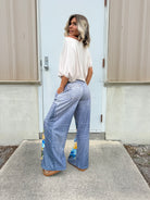 Wildflower Wash Wide Leg Pants-150 PANTS-ODDI-Heathered Boho Boutique, Women's Fashion and Accessories in Palmetto, FL