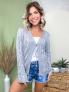 The Willow Knit Cardigan-220 CARDIGANS KIMONOS-Lovesoft-Heathered Boho Boutique, Women's Fashion and Accessories in Palmetto, FL