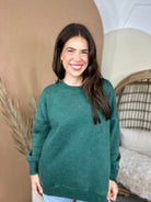 Restock: Picked Just for You Pullover-120 LONG SLEEVE TOPS-ZENANA-Heathered Boho Boutique, Women's Fashion and Accessories in Palmetto, FL