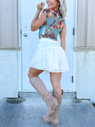 Sweet Escape Eyelet Shorts-160 SHORTS-SEW IN LOVE-Heathered Boho Boutique, Women's Fashion and Accessories in Palmetto, FL