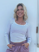 Doorbuster: In the Know Top-120 LONG SLEEVE TOPS-Ambiance Apparel-Heathered Boho Boutique, Women's Fashion and Accessories in Palmetto, FL