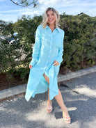 Evelyn Cotton Gauze Button Up Cardigan-220 CARDIGANS KIMONOS-DEAR SCARLETT-Heathered Boho Boutique, Women's Fashion and Accessories in Palmetto, FL