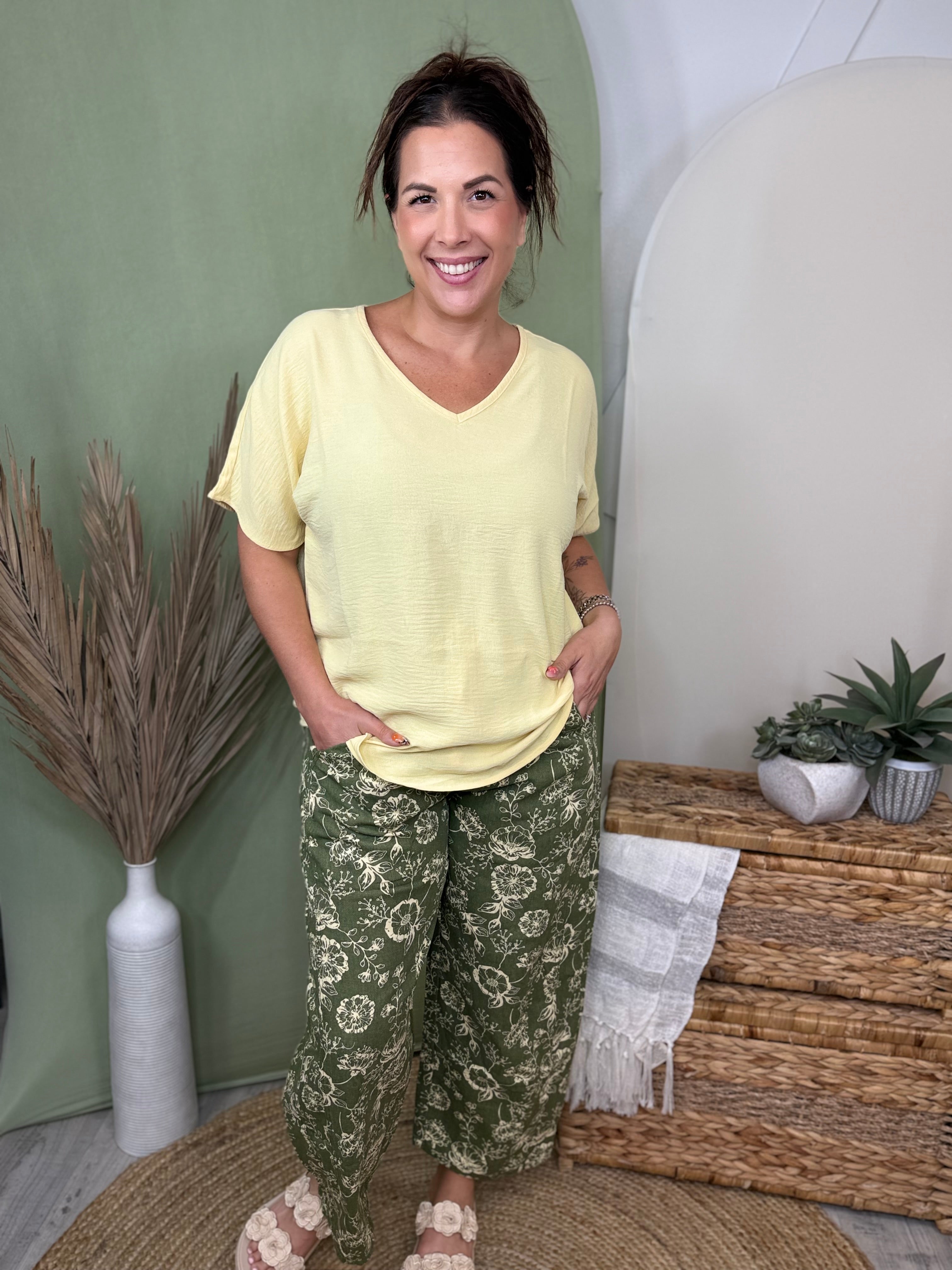 The Secret Garden Pants 🌸-150 PANTS-ODDI-Heathered Boho Boutique, Women's Fashion and Accessories in Palmetto, FL