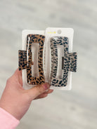 Leopard Print Hair Claw Clip-330 Headwear-Joia Trading-Heathered Boho Boutique, Women's Fashion and Accessories in Palmetto, FL