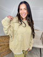 RESTOCK : Waiting to Bloom Top-120 Long Sleeve Tops-Easel-Heathered Boho Boutique, Women's Fashion and Accessories in Palmetto, FL