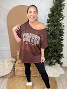 The Ex Coffee Weather Graphic Tee-130 Graphic Tees-Heathered Boho-Heathered Boho Boutique, Women's Fashion and Accessories in Palmetto, FL