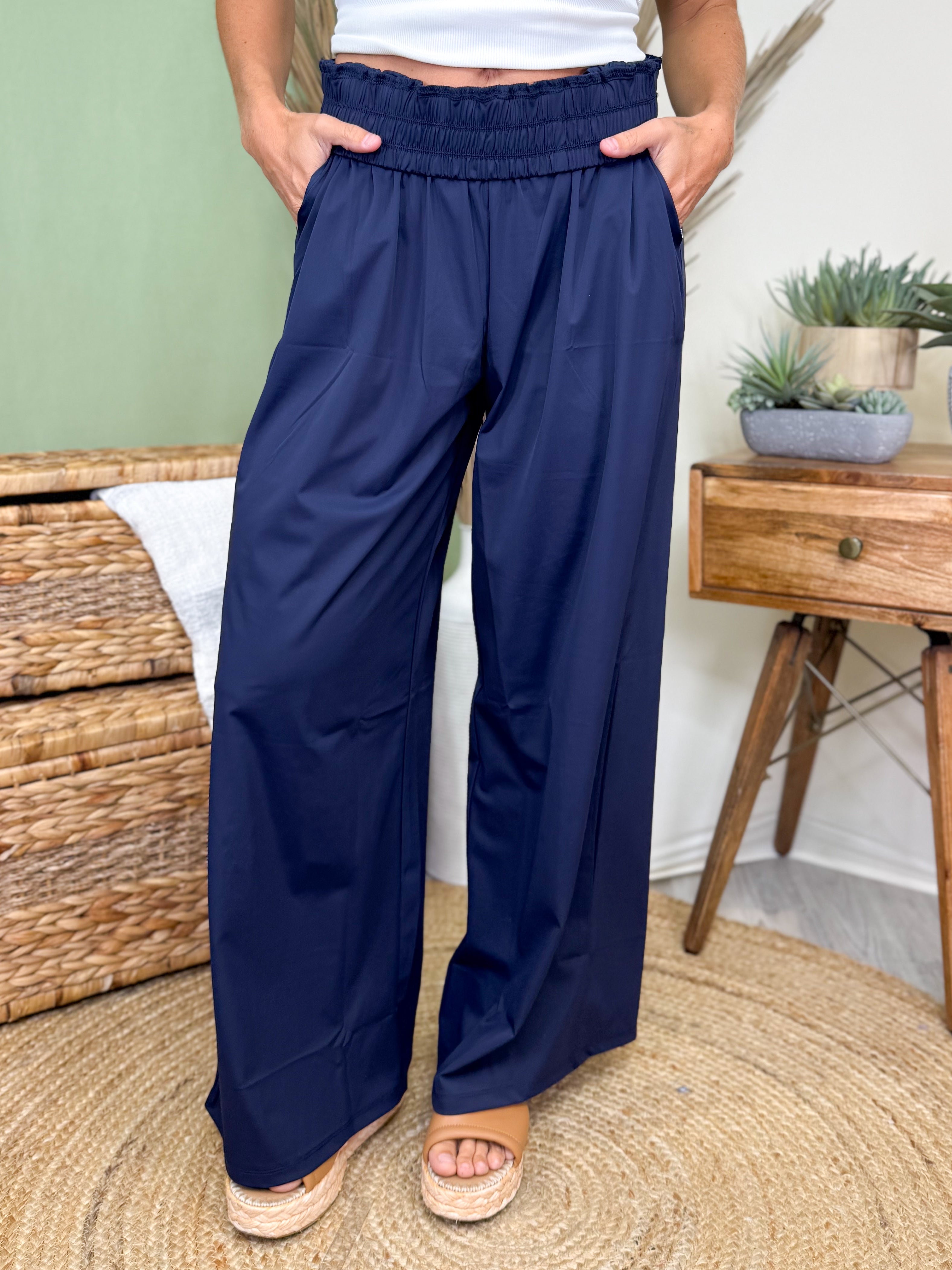 Relax Wide-Leg Pants-150 PANTS-ODDI-Heathered Boho Boutique, Women's Fashion and Accessories in Palmetto, FL