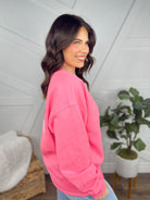 BCA Angel Wings Graphic Sweatshirt - Safety Pink-125 Sweater-Heathered Boho-Heathered Boho Boutique, Women's Fashion and Accessories in Palmetto, FL