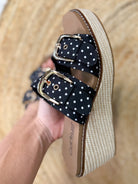 Manifest Wedges - Black White Polka Dot-350 Shoes-Corkys-Heathered Boho Boutique, Women's Fashion and Accessories in Palmetto, FL