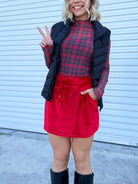 Velvet Hour Skort-170 Skort/ Skirt-JESS LEA-Heathered Boho Boutique, Women's Fashion and Accessories in Palmetto, FL