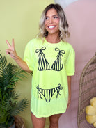 Bikini Stripes Graphic Tee-130 Graphic Tees-Heathered Boho-Heathered Boho Boutique, Women's Fashion and Accessories in Palmetto, FL