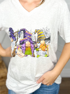 Halloween Gnomes Graphic Tee-130 Graphic Tees-Heathered Boho-Heathered Boho Boutique, Women's Fashion and Accessories in Palmetto, FL