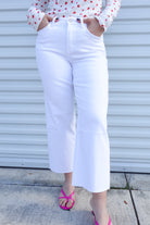 Dreaming Of The Day Wide Leg Jeans by Vervet-190 JEANS-Vervet-Heathered Boho Boutique, Women's Fashion and Accessories in Palmetto, FL