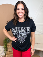 Mama With Bling Graphic Tee-130 Graphic Tees-Lucky & Blessed Life-Heathered Boho Boutique, Women's Fashion and Accessories in Palmetto, FL