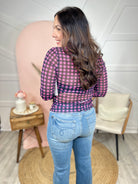 Fa La La La La Mesh Top-120 LONG SLEEVE TOPS-Nylon Apparel-Heathered Boho Boutique, Women's Fashion and Accessories in Palmetto, FL