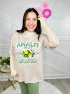 Amalfi Lemonade Graphic Tee-130 Graphic Tees-G Mini-Heathered Boho Boutique, Women's Fashion and Accessories in Palmetto, FL