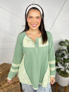 Meadow Daydream Long Sleeve Top-120 Long Sleeve Tops-Pol-Heathered Boho Boutique, Women's Fashion and Accessories in Palmetto, FL