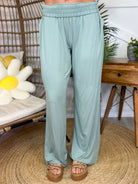 Restock: Game Changer Wide Leg Pants-150 PANTS-RAE MODE-Heathered Boho Boutique, Women's Fashion and Accessories in Palmetto, FL