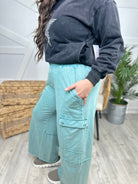 On a Dime Cargo Pants-150 PANTS-Davi & Dani-Heathered Boho Boutique, Women's Fashion and Accessories in Palmetto, FL