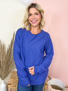 Cavalry Long Sleeve Top-120 LONG SLEEVE TOPS-HYFVE-Heathered Boho Boutique, Women's Fashion and Accessories in Palmetto, FL