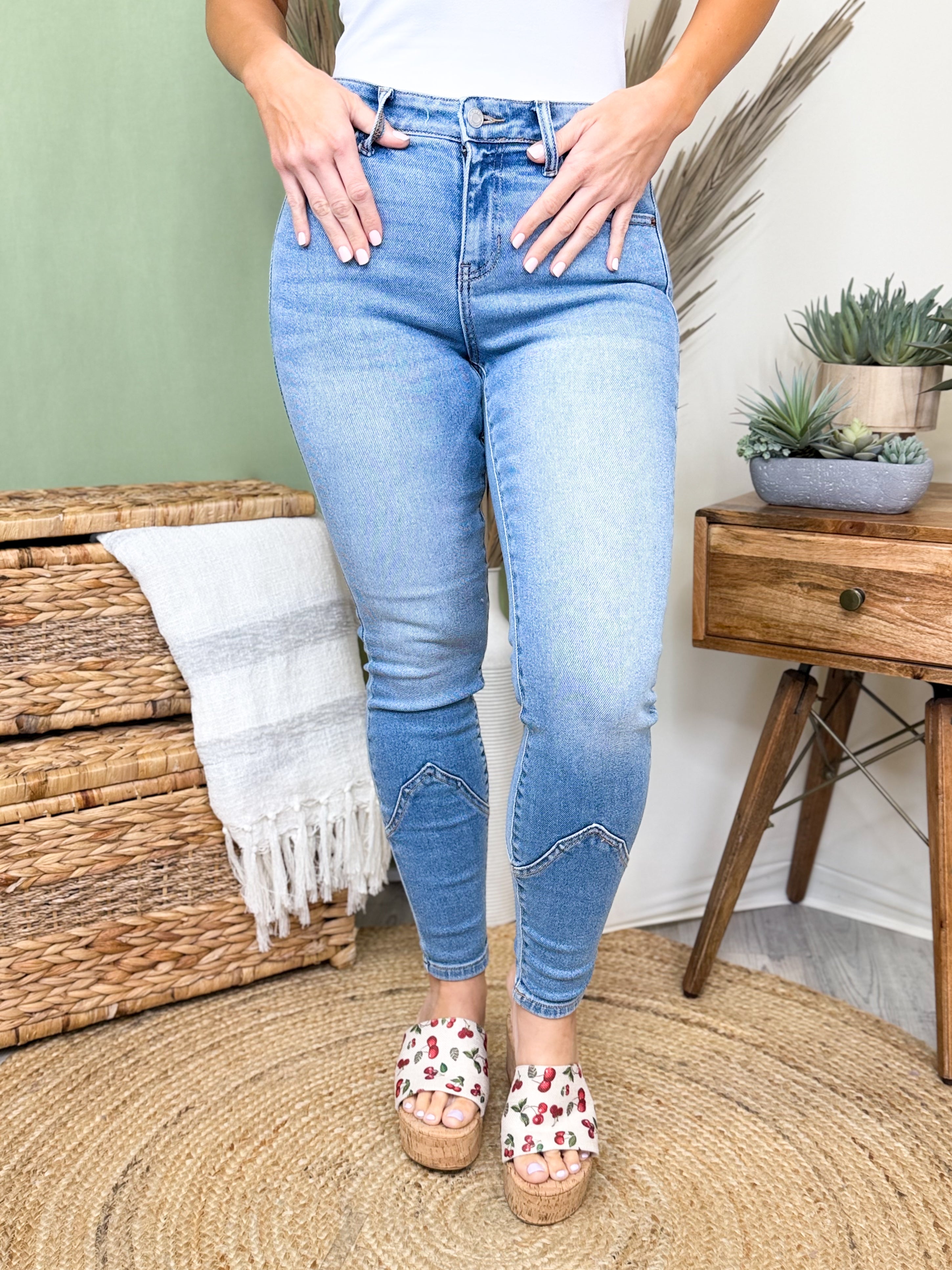Dusty Trail Skinny Jeans By Cello-190 JEANS-CELLO-Heathered Boho Boutique, Women's Fashion and Accessories in Palmetto, FL