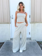 Coastal Cool Striped Set-240 ACTIVEWEAR/SETS-DAVI & DANI-Heathered Boho Boutique, Women's Fashion and Accessories in Palmetto, FL