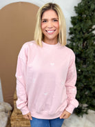 Bow All Over Top-120 Long Sleeve Tops-Reflex-Heathered Boho Boutique, Women's Fashion and Accessories in Palmetto, FL