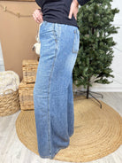 One For Me Palazzo by Judy Blue-190 JEANS-Judy Blue-Heathered Boho Boutique, Women's Fashion and Accessories in Palmetto, FL