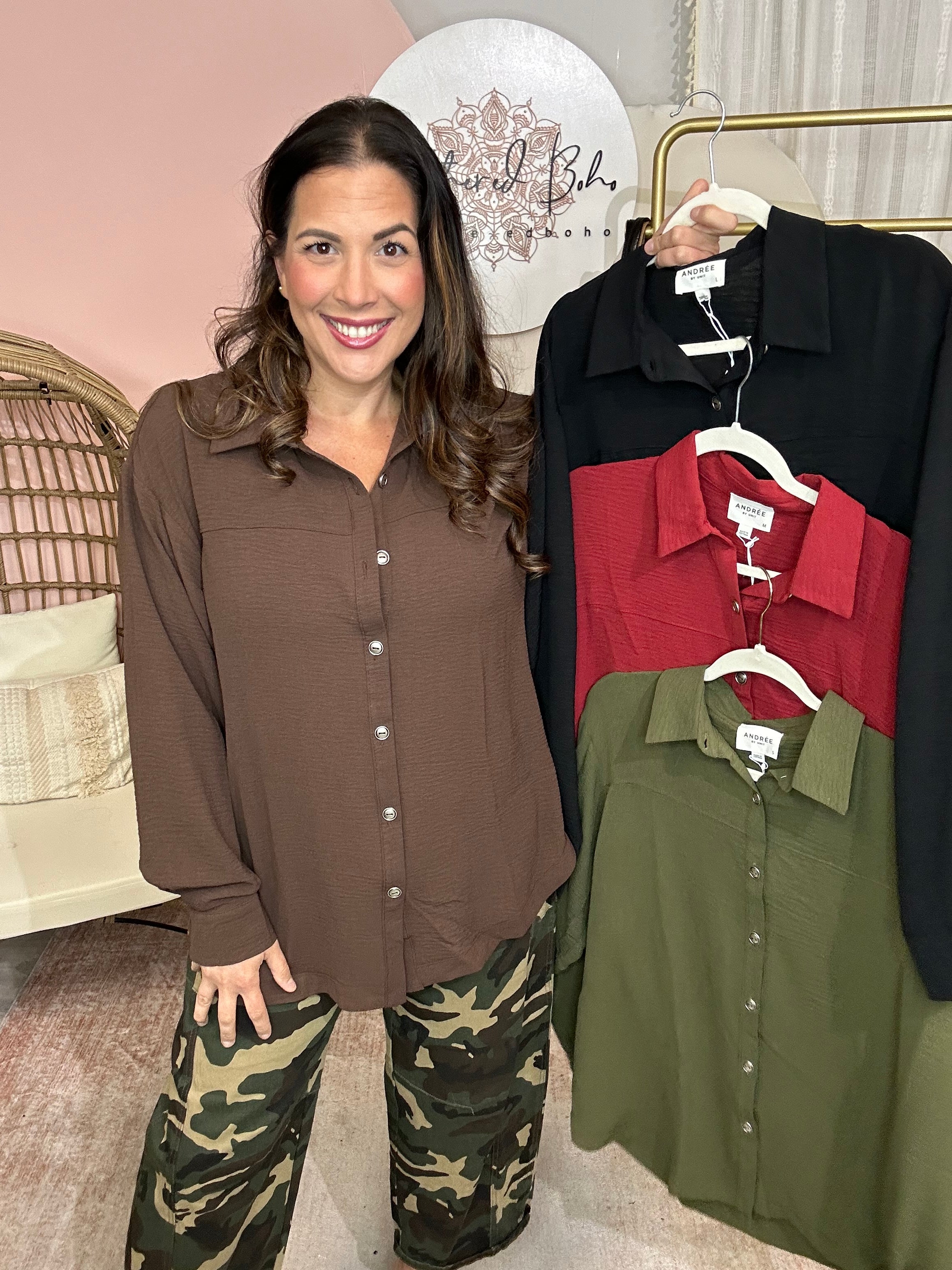 Downtown Night Top-120 LONG SLEEVE TOPS-Andree by Unit-Heathered Boho Boutique, Women's Fashion and Accessories in Palmetto, FL