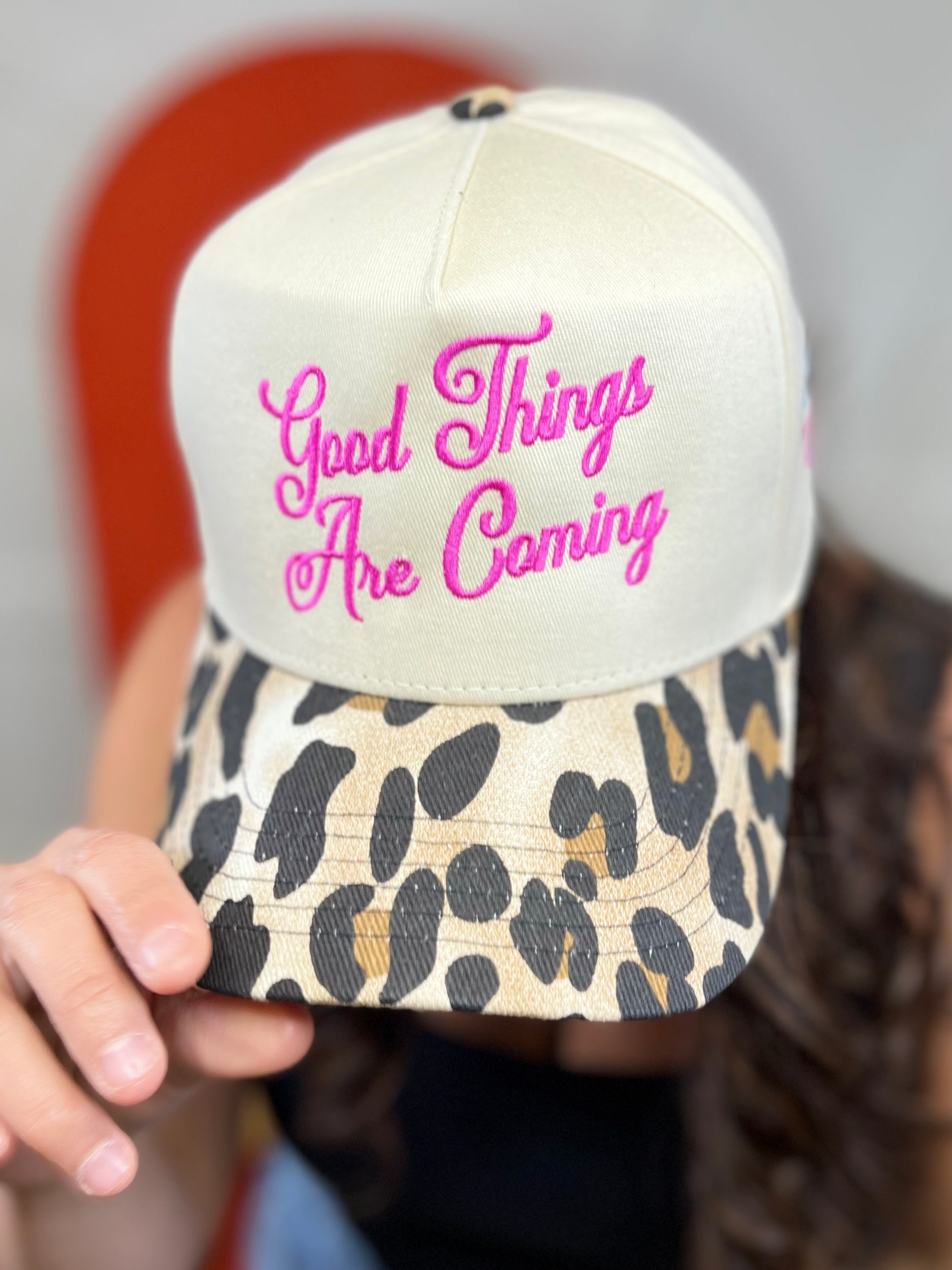 Good Things Are Coming Hat-330 Headwear-Poppy & Pine-Heathered Boho Boutique, Women's Fashion and Accessories in Palmetto, FL
