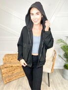 On the Daily Zip Hoodie-200 Jackets/Shackets-Rae Mode-Heathered Boho Boutique, Women's Fashion and Accessories in Palmetto, FL