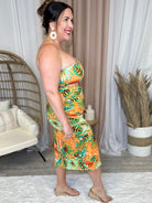 Tropic Like It's Hot Dress-230 Dresses/Jumpsuits/Rompers-Eldridge-Heathered Boho Boutique, Women's Fashion and Accessories in Palmetto, FL