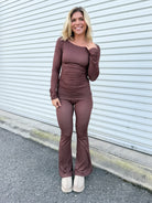 Polka Lot Flare Pants-150 PANTS-Kimberly C-Heathered Boho Boutique, Women's Fashion and Accessories in Palmetto, FL