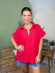 Restock: Cool Current Top-110 SHORT SLEEVE TOP-ZENANA-Heathered Boho Boutique, Women's Fashion and Accessories in Palmetto, FL