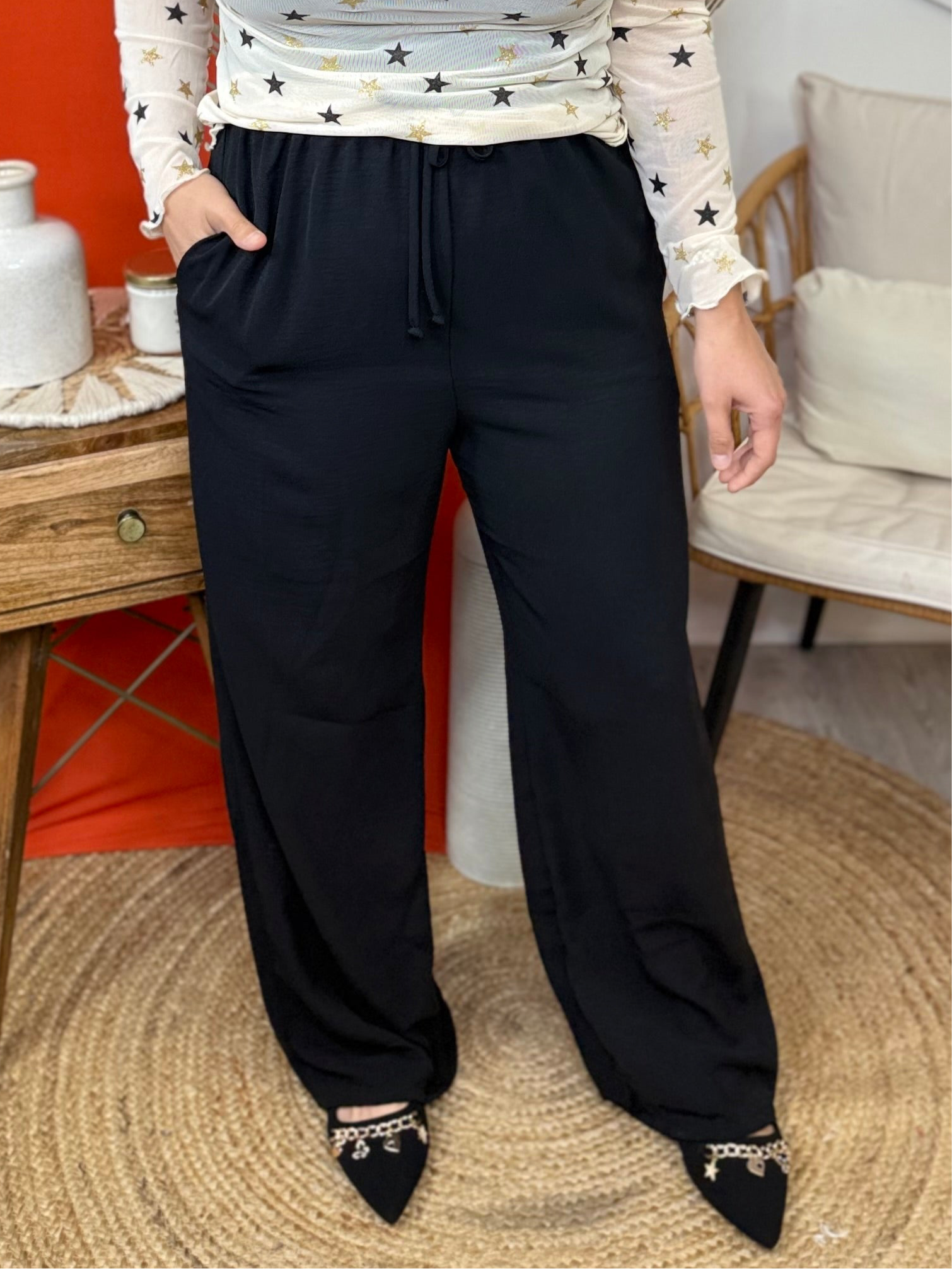 Carefree Casual Pants-150 PANTS-Heimish-Heathered Boho Boutique, Women's Fashion and Accessories in Palmetto, FL