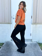 After Midnight Lace Flare Jeans - Regular-190 JEANS-JUDY BLUE-Heathered Boho Boutique, Women's Fashion and Accessories in Palmetto, FL