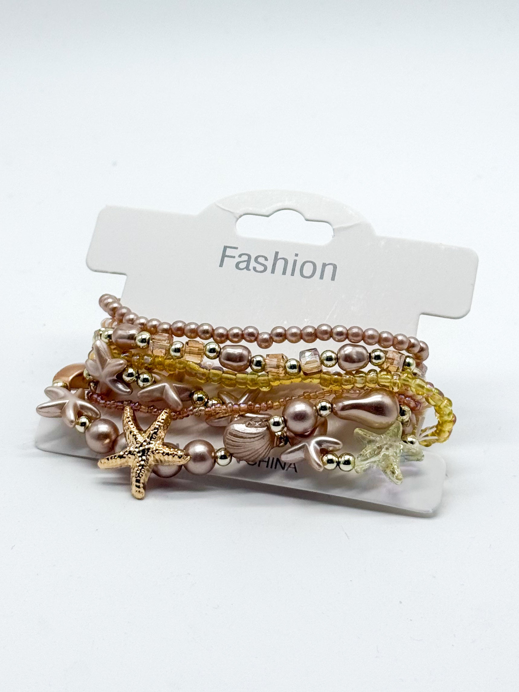 Beaded Under the Sea Stretch Bracelet Set-340 Other Accessories-Zenana-Heathered Boho Boutique, Women's Fashion and Accessories in Palmetto, FL