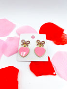 RESTOCK: Bows and Heart Earring-310 Jewelry-Leemode-Heathered Boho Boutique, Women's Fashion and Accessories in Palmetto, FL