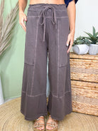 The Weekend Wander Pants-150 PANTS-ZENANA-Heathered Boho Boutique, Women's Fashion and Accessories in Palmetto, FL