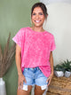 The Sunny Side Tee-110 SHORT SLEEVE TOP-ZENANA-Heathered Boho Boutique, Women's Fashion and Accessories in Palmetto, FL