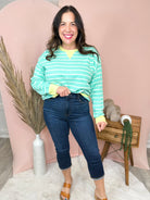 Walking On Sunshine Capri by Judy Blue-190 JEANS-Judy Blue-Heathered Boho Boutique, Women's Fashion and Accessories in Palmetto, FL