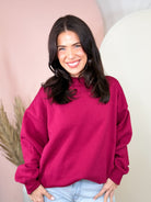 The Comfort Club Sweatshirt-125 SWEATER-ZENANA-Heathered Boho Boutique, Women's Fashion and Accessories in Palmetto, FL