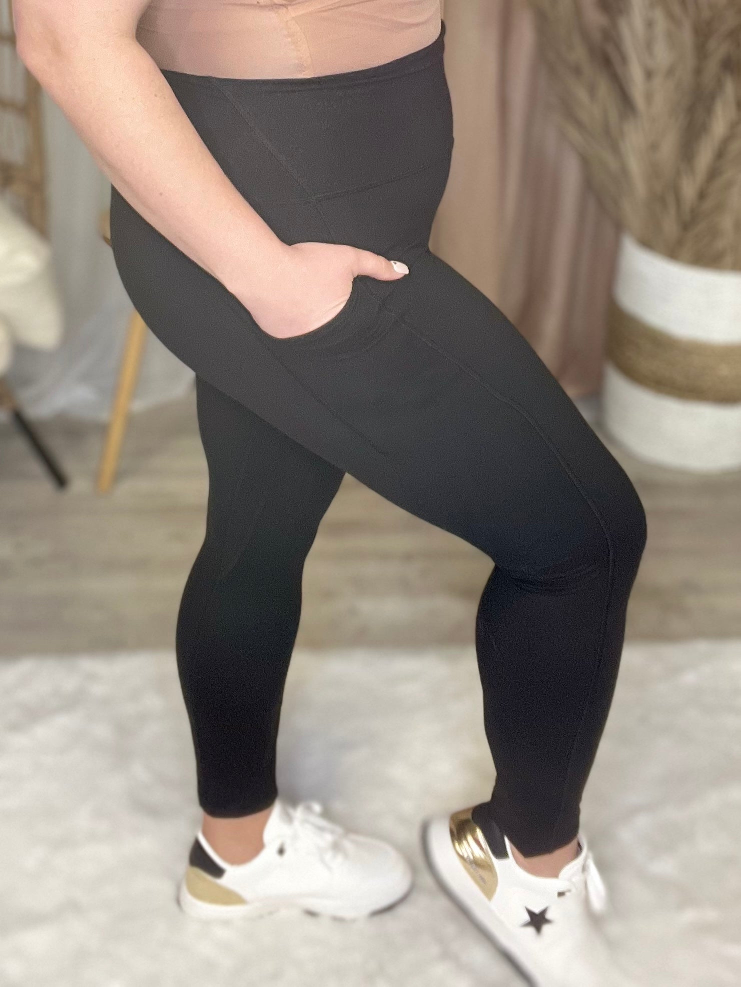 Restock: Basics are Best Leggings-240 Activewear/Sets-Rae Mode-Heathered Boho Boutique, Women's Fashion and Accessories in Palmetto, FL