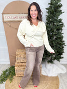 With a Twist Tank/Sweater Set-240 Activewear/Sets-Skies Are Blue-Heathered Boho Boutique, Women's Fashion and Accessories in Palmetto, FL