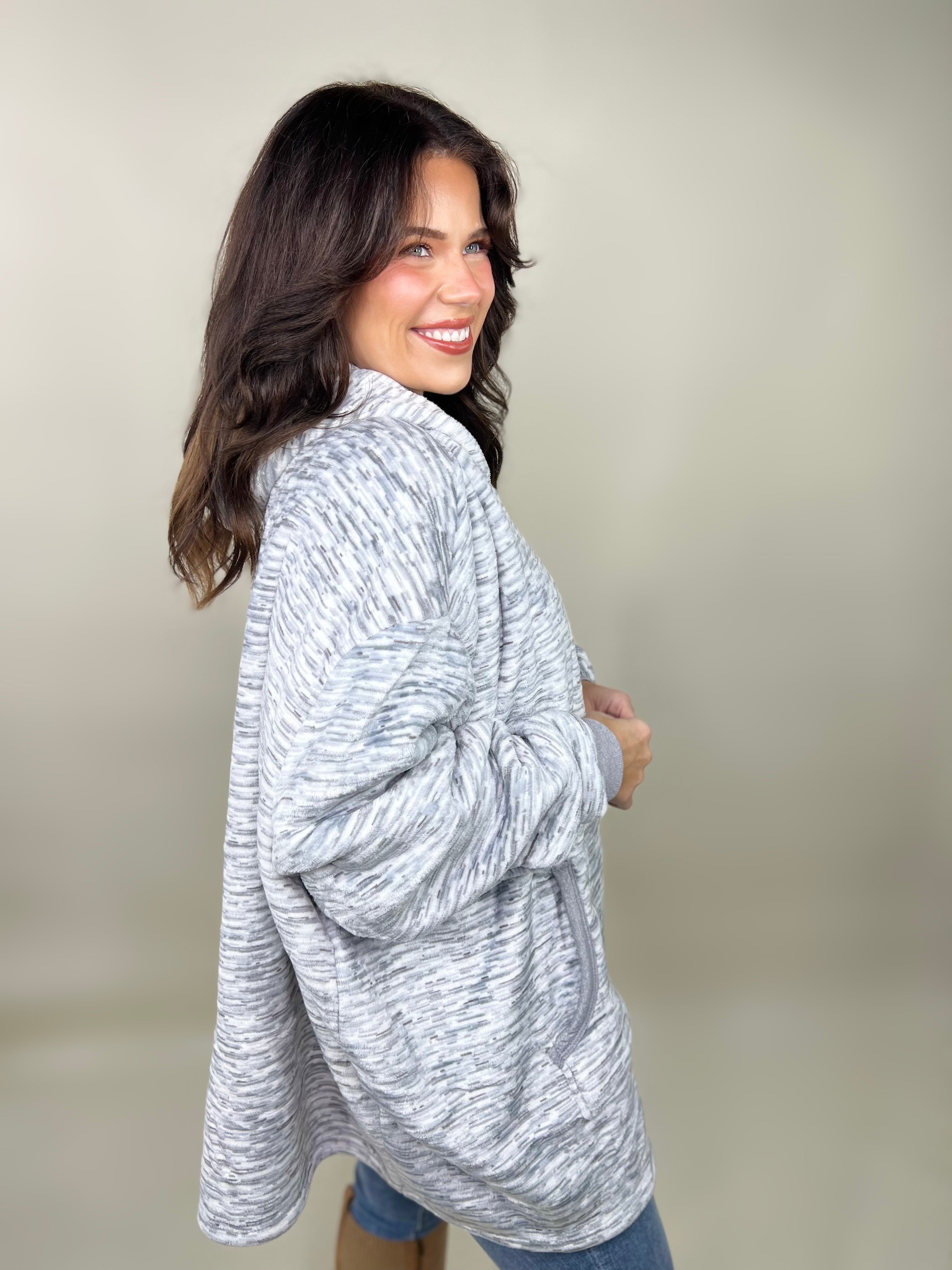 Simply Hoodie Poncho-210 Hoodies-Simply Southern-Heathered Boho Boutique, Women's Fashion and Accessories in Palmetto, FL