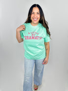 Little Bit Dramatic Solid Graphic Tee-130 Graphic Tees-Heathered Boho-Heathered Boho Boutique, Women's Fashion and Accessories in Palmetto, FL