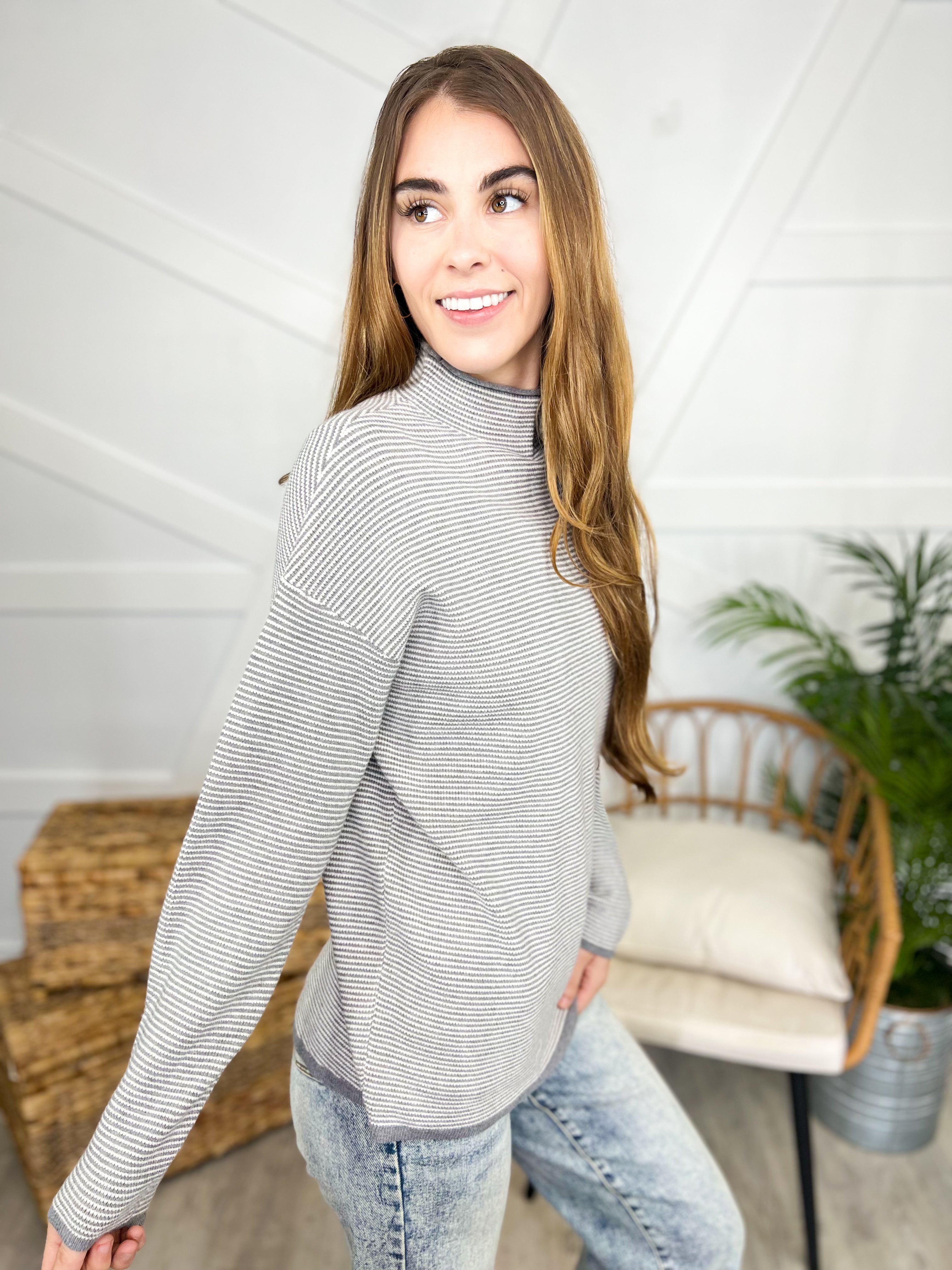 My Only Wish Sweater-125 Sweater-Staccato-Heathered Boho Boutique, Women's Fashion and Accessories in Palmetto, FL